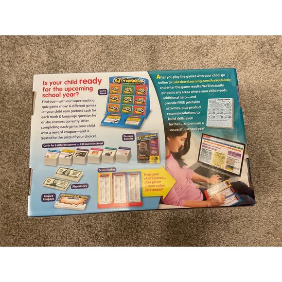 New in Box Lakeshore "Are you Ready for 4th Grade" Game Show Board Game - Picture 3 of 4